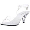 White Transparent 8 cm Pleaser BELLE-308 High Heels
