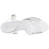 White Transparent 8 cm Pleaser BELLE-308 High Heels