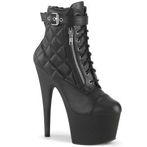 ADORE-700-05 18 cm pleaser h�ye h�ler boots svart
