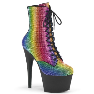 ADORE-RRS 18 cm pleaser hye hler boots strass