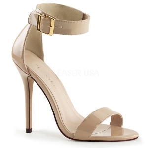 Beige 13 cm Pleaser AMUSE-10 high heeled sandals