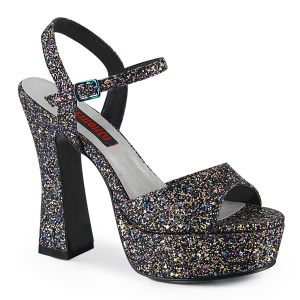 Glitter 13 cm DOLLY-09 platform demonia chunky high heels shoes