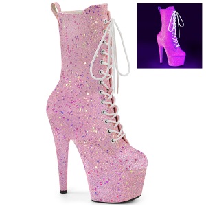 Neon glitter plat�boots kvinners 18 cm ADORE-1040IG h�yh�lte boots