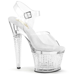 Transparent sandals platform 18 cm SPECTATOR-708 pleaser high heels sandals