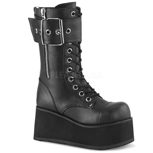 Vegan 9,5 cm PETROL-150 demonia boots - unisex platform boots