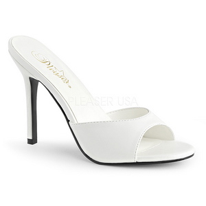 White 10 cm CLASSIQUE-01 womens mules shoes