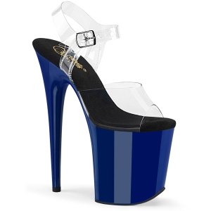 blå 20 cm FLAMINGO-808 platå høye hæler sko