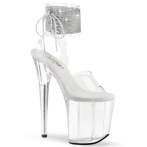gjennomsiktig 20 cm FLAMINGO-2RS pleaser h�ye h�ler med ankel stropper