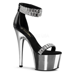 glitrende steiner 18 cm ADORE-769RS krom plat� h�ye h�ler