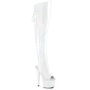 hologram sn�reboots 18 cm ADORE-3019HWR hvite l�rh�ye st�vler �pen t� med sn�ring
