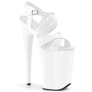 hvit 23 cm INFINITY-997 platform h�yh�lte sko