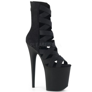 imitert skinn 20 cm Pleaser FLAMINGO-800-24 plat� ankel h�ye st�vler