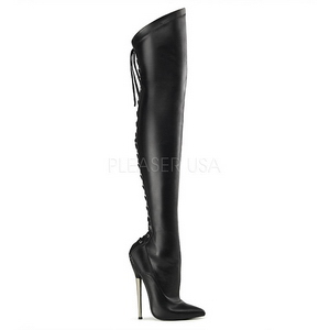 kunstl�r 16 cm DAGGER-3060 fetish l�rh�ye st�vletter