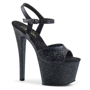 kunstl�r 18 cm Pleaser SKY-309MMG glitter sko med h�ye h�ler