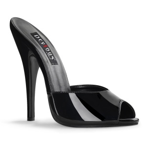 lakkl�r 15 cm DOMINA-101 h�yh�lte mules til menn