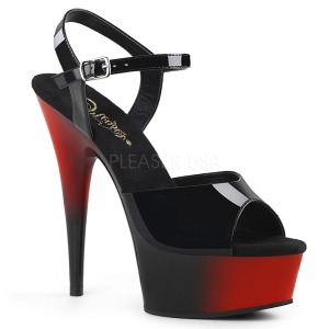 lakkl�r 15 cm Pleaser DELIGHT-609BR dame sandaler med h�l
