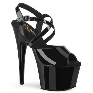 lakkl�r 18 cm ADORE-724 plat�sandaler med h�y h�l