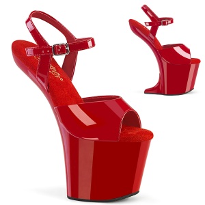 lakkl�r 20 cm CRAZE-809 heelless h�ye h�ler pony plat� r�de