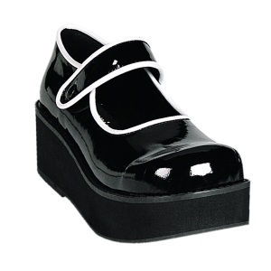 lakkl�r 6 cm SPRITE-01 emo maryjane sko - plat�sko med spenne