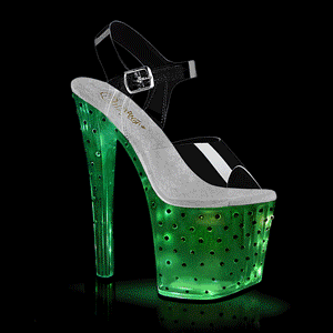 led lyspre plat 19 cm ENCHANT-708TLT hyhlte sandaler - pole dance high heels