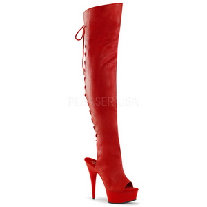 r�d kunstl�r 15 cm DELIGHT-3019 L�rh�ye st�vletter plat�