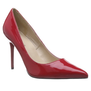 r�d lakk 10 cm CLASSIQUE-20 h�ye pumps damesko til menn