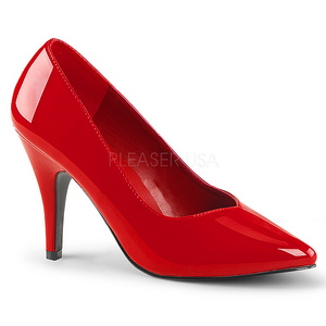 rød lakkert 10 cm DREAM-420 kvinner pumps høye hæler