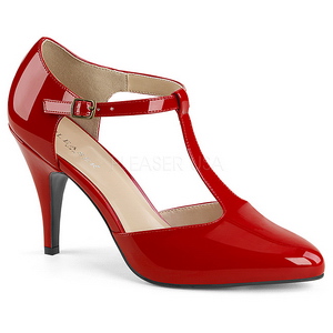 rød lakklær 10 cm DREAM-425 store størrelser pumps sko