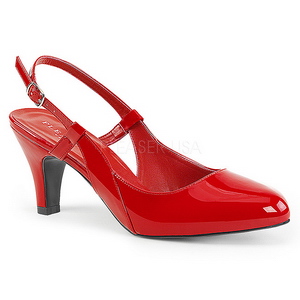 rød lakklær 7,5 cm DIVINE-418 store størrelser pumps sko