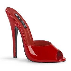 r�de 15 cm DOMINA-101 h�yh�lte mules til menn