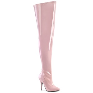 rosa 13 cm stretch l�rh�ye st�vler til brede l�gge til menn