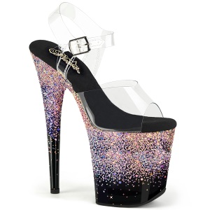 rosa 20 cm FLAMINGO glitter plat� sandaler dame