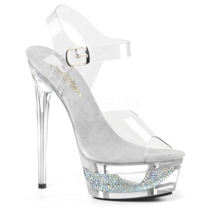 s�lv 16,5 cm ECLIPSE-608DM sandaletter med stiletth�l