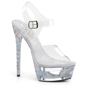 s�lv 16,5 cm ECLIPSE-608GT sandaletter med stiletth�l