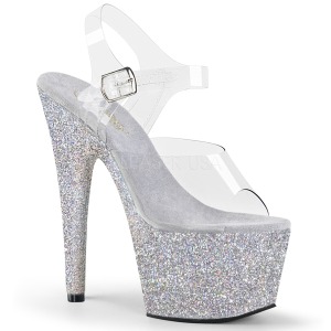 s�lv glitter 18 cm Pleaser ADORE-708HMG pole dancing sko