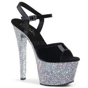 s�lv glitter 18 cm Pleaser SKY-309LG pole dancing sko