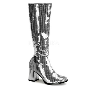 s�lv spangle 8 cm SPECTACUL-300SQ h�ye st�vler dame