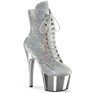 spangle s�lv 18 cm ADORE-1020SQ h�yh�lte ankelst�vletter - pole dance plat�st�vletter