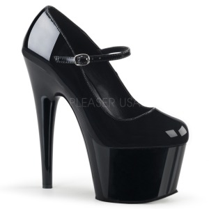 svart 18 cm ADORE-787 mary jane pumps sko