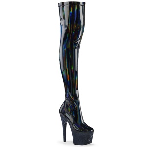 svart 18 cm BEJ-3000-7 hologram l�rh�ye lakkst�vler