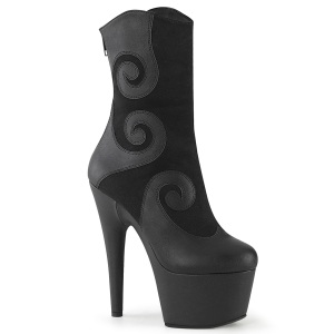 svart ADORE plat�boots kvinners 18 cm h�yh�lte boots