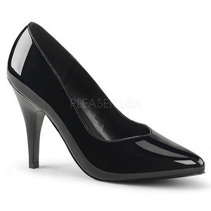 svart lakk 10 cm DREAM-420 kvinner pumps h�ye h�ler