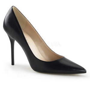 svart matt 10 cm CLASSIQUE-20 h�ye pumps damesko til menn