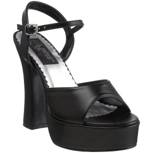 svart matt 13 cm DOLLY-09 high heels sko til menn