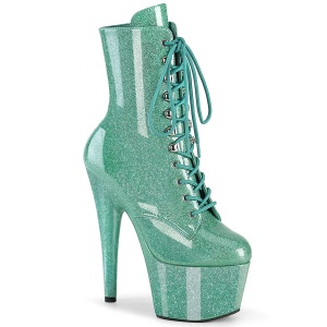 turkis glitter plat�boots kvinners 18 cm h�yh�lte boots