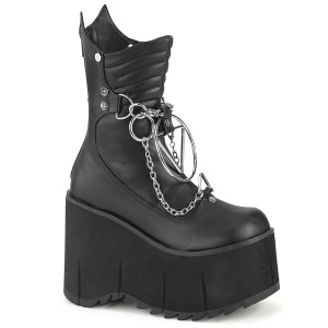 vegan 11,5 cm KERA-130 demoniacult alternative plat�boots svart