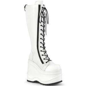 vegan 15 cm WAVE-200-2 demoniacult st�vler med kileh�l