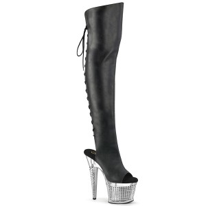vegan 18 cm SPECTATOR-3019-2 svarte l�rh�ye sko h�ye h�ler
