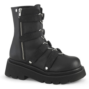 vegan 6,5 cm RENEGADE-50 demoniacult alternative plat�boots svart