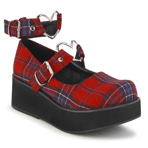vegan 6 cm DemoniaCult SPRITE-02 mary jane pumps pledd m�nster
